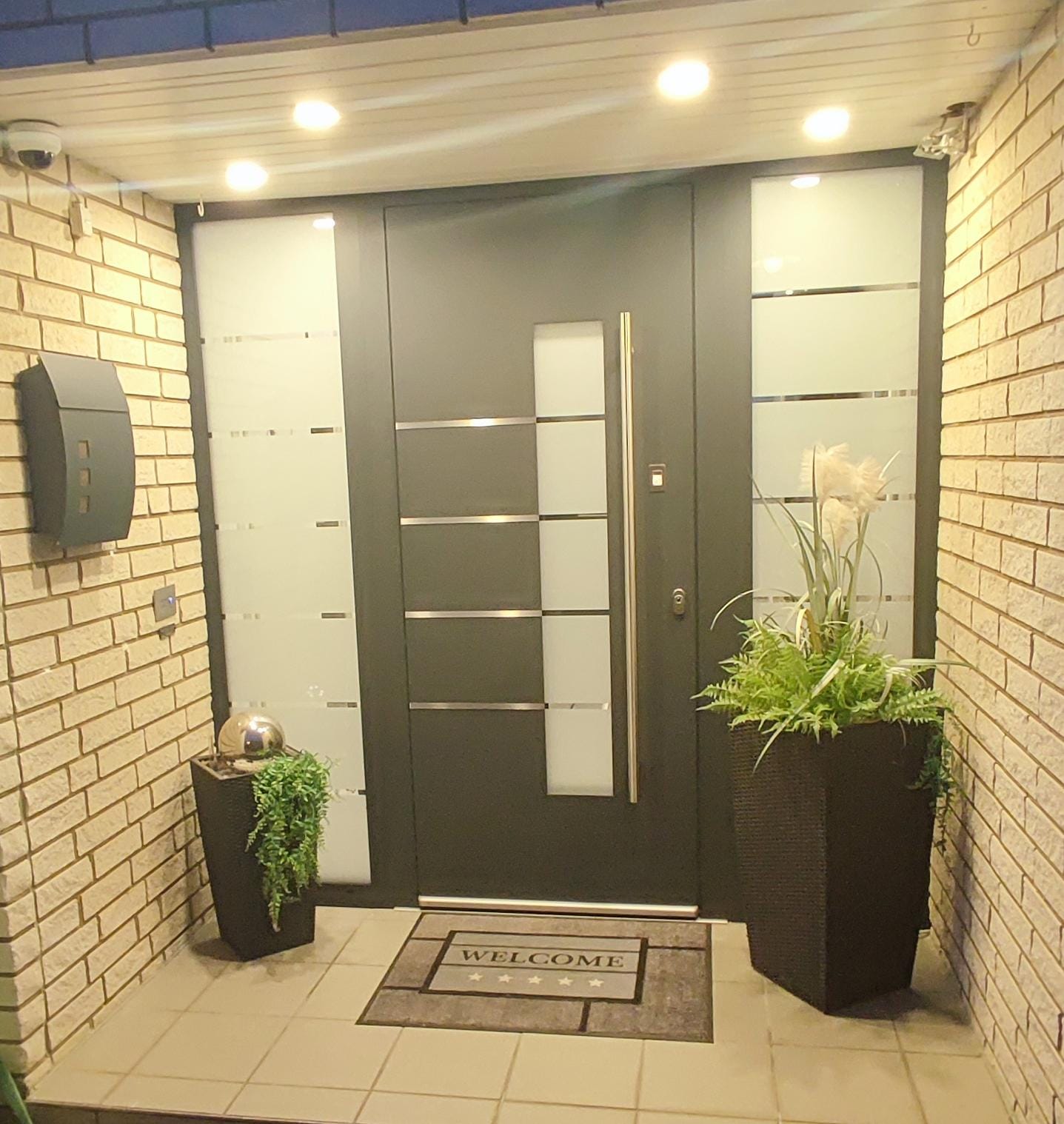 Wintergaten blau mit Faltanlage