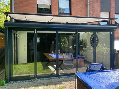 Wintergarten Maßanfertigung mit Faltanlage